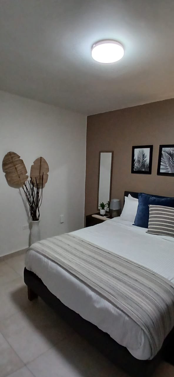 Bedroom four-poster bed