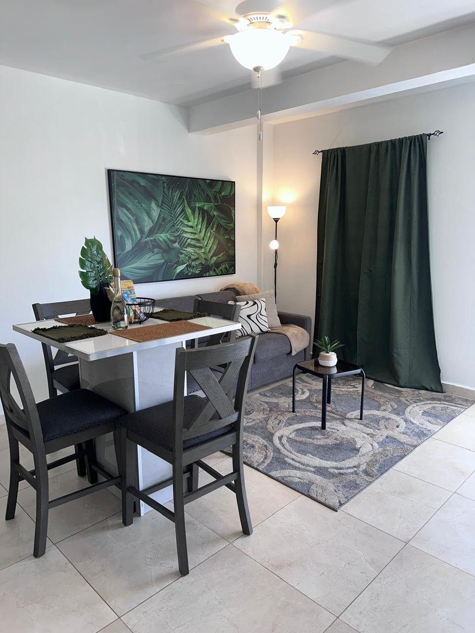 Dining and living room